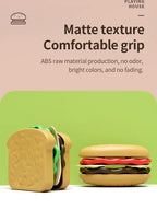 9 PCS Set Detachable Plastic Snack Hamburger Pretend Toy Kids Kitchen Play House Food Toy