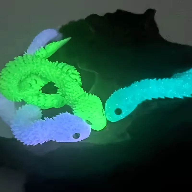 1PCS Mobile Joint Simulation Cobra and Snake Egg Statue - Creative Desktop Decoration Sculpture Home Decoration Ornament Gift