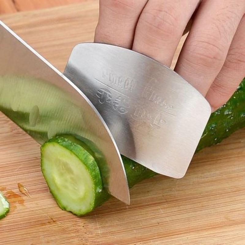 1 Pcs Stainless Steel Kitchen Tool Hand Finger Protector Knife Cut Slice Safe Guard