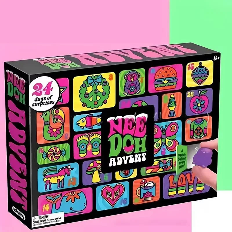 Surprise Needoh Blind Box Advent Calendar Gift For Children 24 Day Toy Gift