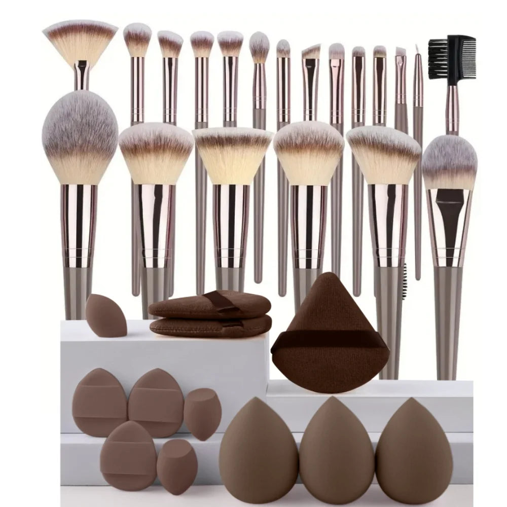 Makeup Brush Set — 3–20 Pieces