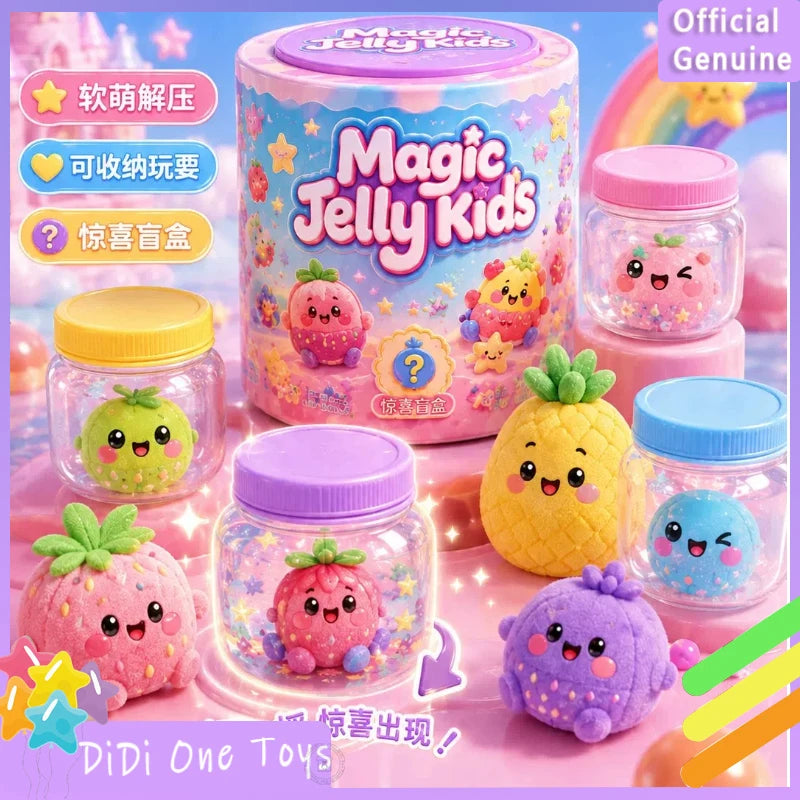 Magic Shake Jar Water‑Activated Surprise Blind Box Cute Squishy Squeeze Fidget Toy Magical Decompression Toy Birthday Gift