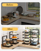 Adjustable Stainless Steel Pot & Pan Organiser Rack