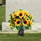 1/2/4PCS Cemetery Vase Plastic Cemetery Vase Decorations Gravestone Grave Yard Ground Outdoor Flower Marker Home Decorations