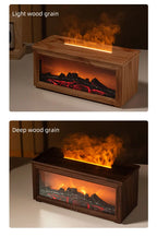 7 colors of essential oil fireplace diffuser mini flame aromatherapy fireplace humidifier aromatherapy oil diffuser AG-HY05