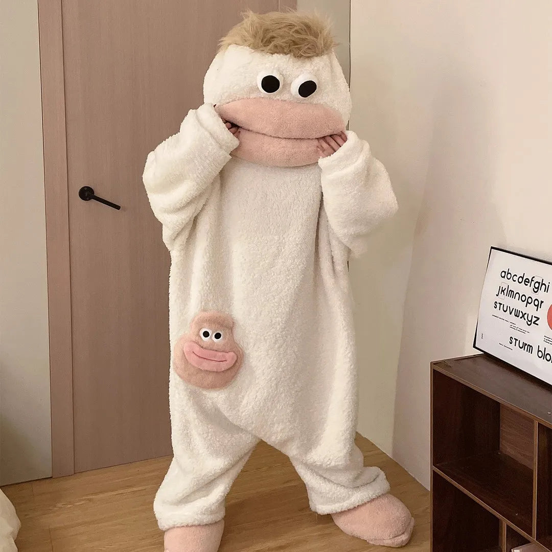 Adults' Monster Fleece Pyjama Jumpsuit