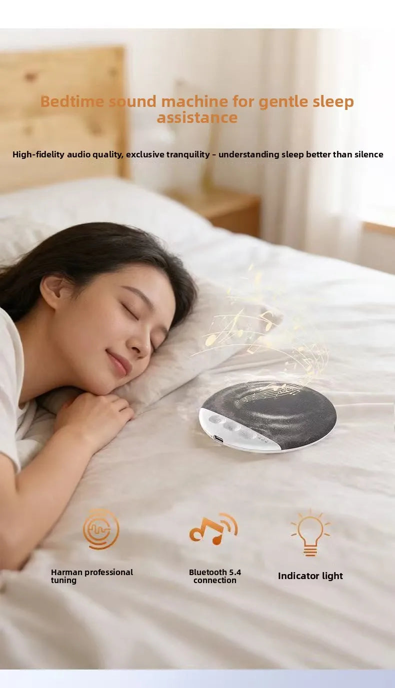 Mini Sleeping Bluetooth Speaker Nature Sound White Noise Soundbar Wireless MP3 Music Player Ultra Thin Timed Shutdown Audio Pla