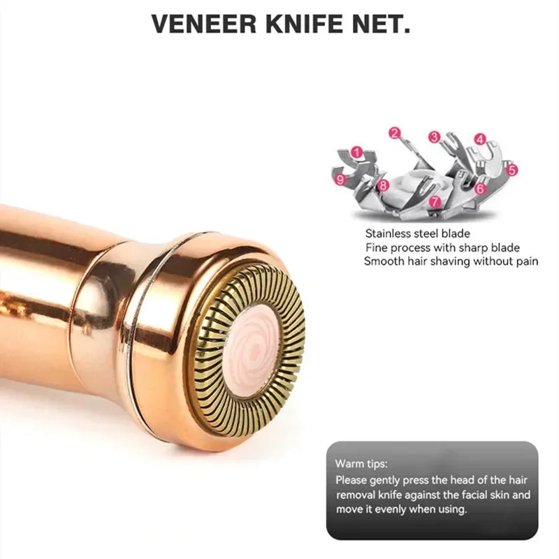 4-in-1 Rechargeable Women's Epilator & Facial Trimmer