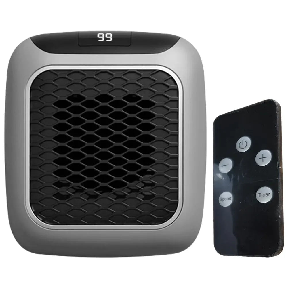 Portable Electric Heater Wall Outlet Small Space Heater with Adjustable Thermostat, Programmable 12-Hour Timer, Auto Shut Off ﻿