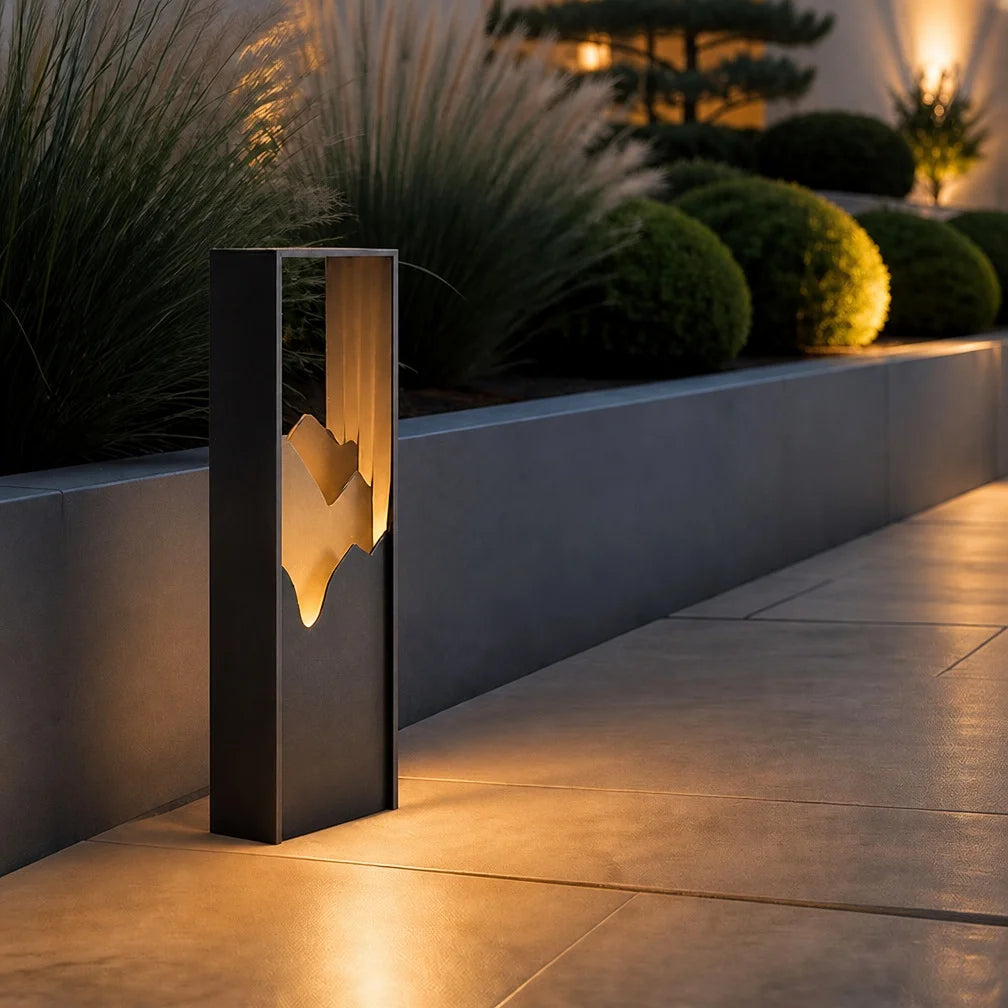 IP65 Waterproof Outdoor Garden Lawn Light Stainless Steel Mountain Path Lamp 38/65/180/280cm Bollard Light for Villa Yard Decora