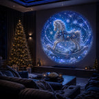 Christmas 8-Pattern Projection Festive Light Decoration Night Light