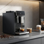 Automatic Espresso Machine with Smart Color Screen, Built-in Grinder & Steam Wand, 20Bar Pressure Coffee Maker for Home, Cappucc