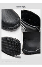 Men Rain Boots Fashion Mid-calf Rubber Boot Outdoor Waterproof Garden Work Shoe Non Slip Fishing Rubber Galoshes Men Rubberboots