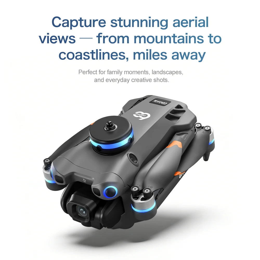 original GT60 Drone 4.3-inch Large Screen Foldable drone 8K HD Dual Camera Gps Brushless Optical Avoidance Airdrop RC Quadcopter