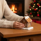 Holiday Cottage Aroma Holder Festive Gift Gingerbread House Aroma Burner Christmas Cabin Censer Detailed Craftsmanship
