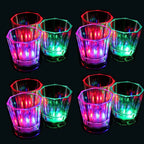 6/12/24Pcs LED Glowing Glasses Cup Light Up Shot Cup LED Flash Drinking Glasses Light Up Shot Glasses Party Glow In The Dark