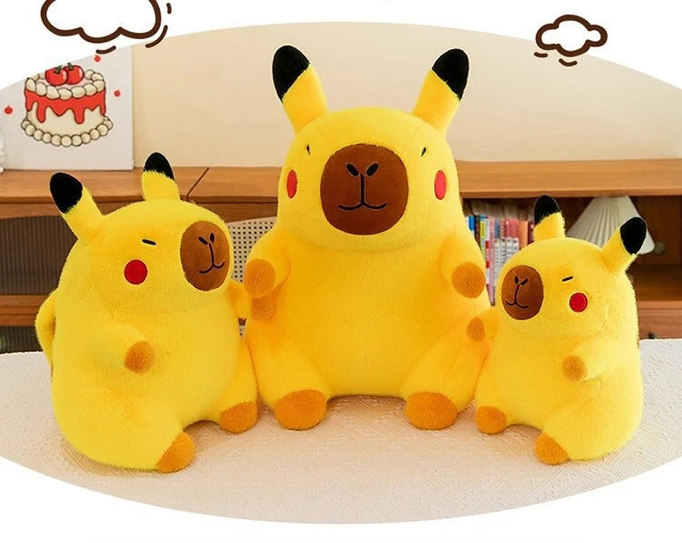 50cm Cute Lifelike Capybara Plush Toy Kawaii Transform Simulation Animal Soft Stuffed Doll Pillow Big Size Kids Birthday Gift