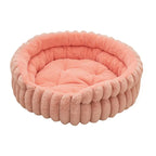 Home Plush Winter Cat Nest Dog Nest Warm Detachable and Washable Round Cat Nest Pet Bed Seasonal Universal Decoration