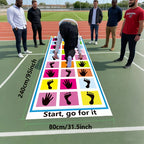 1Pc Hopscotch Hand and Feet Game Outdoor Fun Team Building Activities Coordination Sensory Integration Training