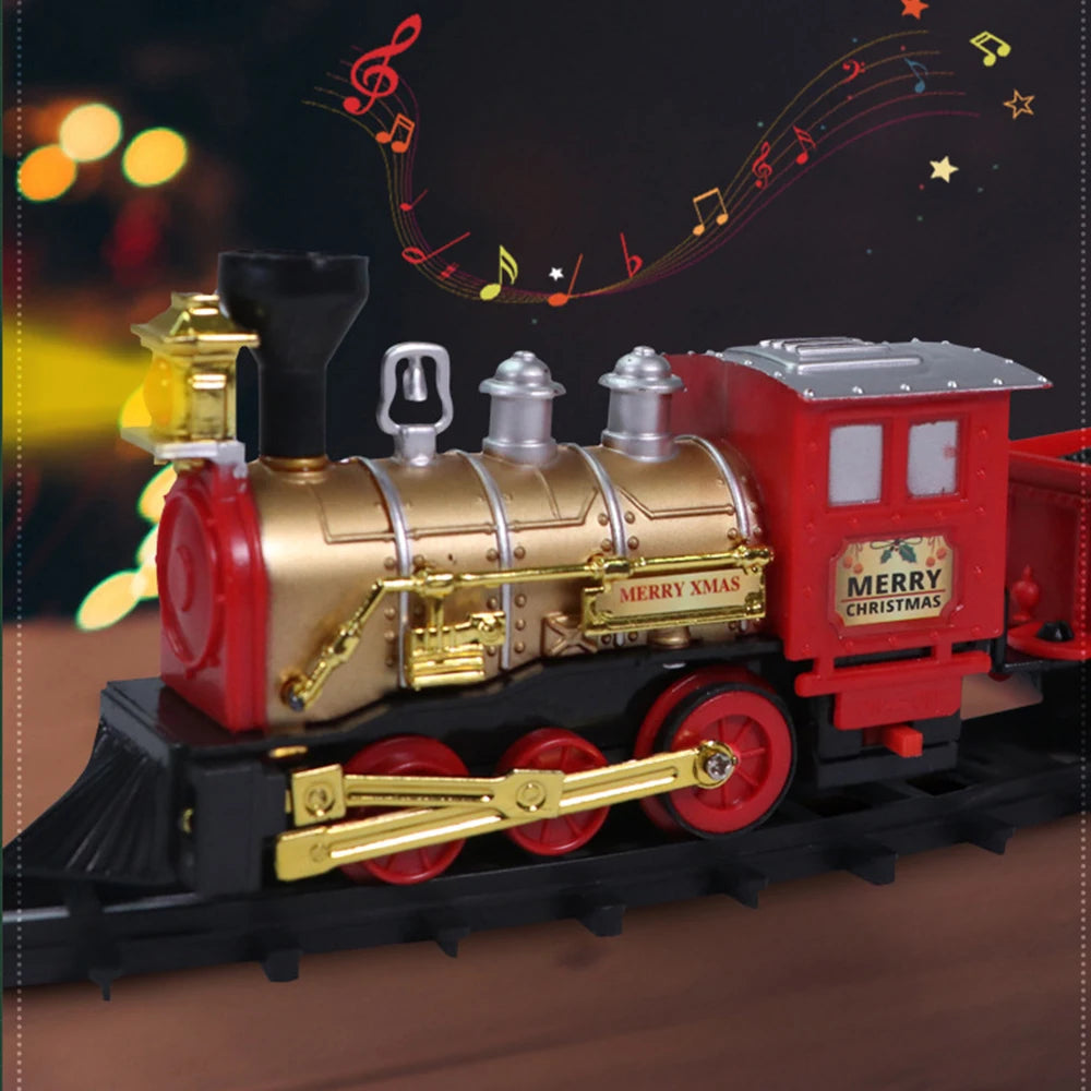 New Electric Train Set Mini Santa Claus Rail Car Toy Creative Decoration Christmas Tree Train Gift Children's Gifts