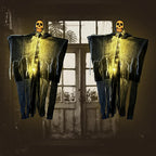 Glowing Skull Gauze Hanging Ghost Halloween Decoration