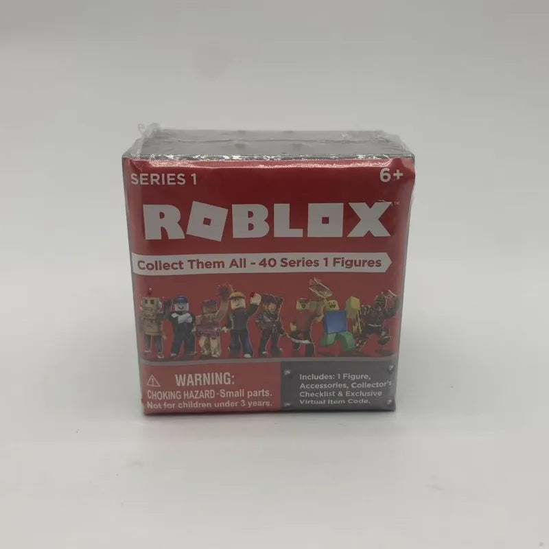 Original Roblox Building Block Doll Cartoon 1 Series Virtual World Random Style Assembling Model Toy Game Redemption Code