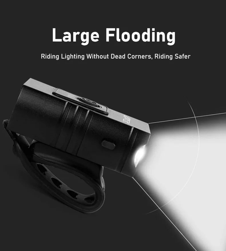 2 T6 Bicycle Front Light Type-C Charging Bicycle Headlight MTB Road Bike Headlamp for Night Riding Safety Cycling Accessories