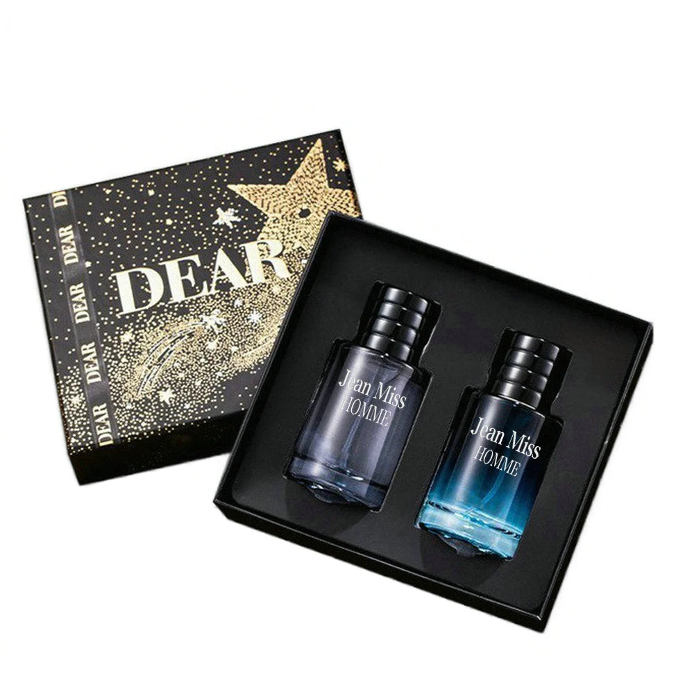 Brand Perfume Men Gift Box 2pcs Set 100ml Lasting Fragrance Perfumes De Mujer Floral Scent Man Cologne Pheromone Parfums Homme