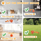 Interactive Dog Toy Ball with Rope Electronic Motion Activated Rolling Ball for Indoor Cat Dog Play Toys for Puppy Training Ball