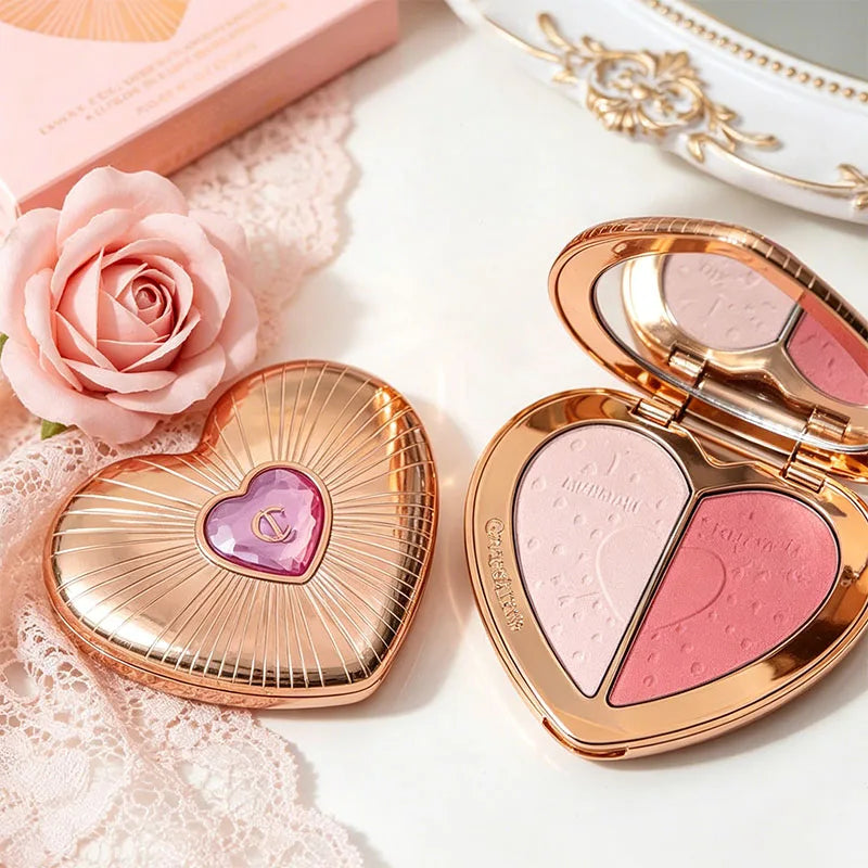 Hot Sale Charlotte Brand Setting Spray Fine Texture Powder Small Gold Plate 2 Color Powder Blusher Essence Oil Tilbury Cosmetics