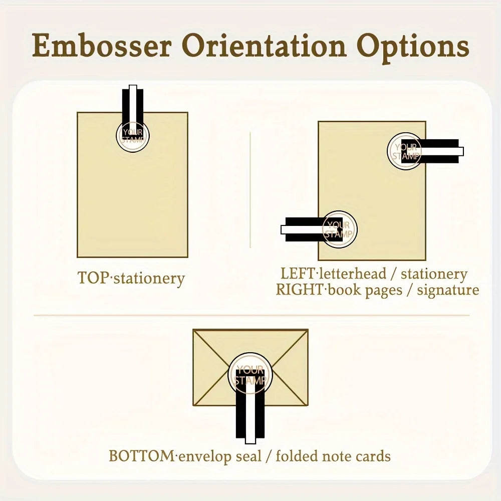 Personalised Metal Embosser Stamp – Custom Logo & Seal