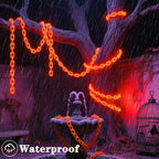 Halloween Plastic Chain String Lights – 2m or 3m, 8 Modes