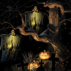 Glowing Skull Gauze Hanging Ghost Halloween Decoration