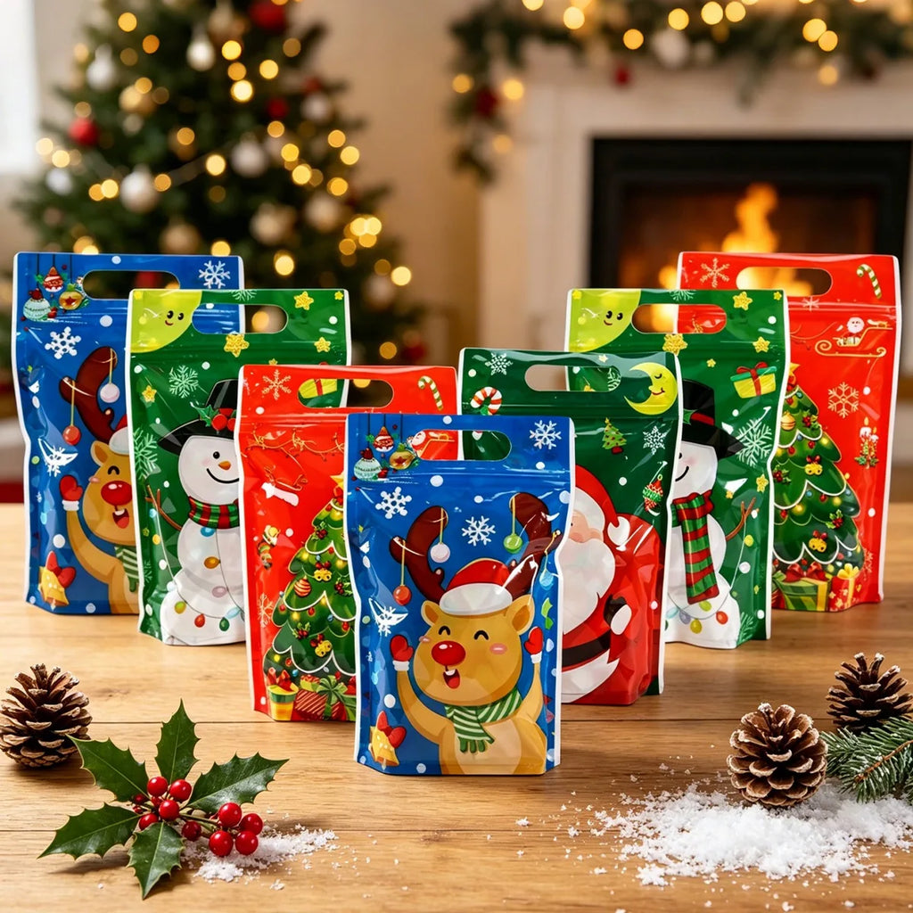 Resealable Christmas Gift Bags – 10 or 20 Pack