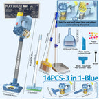 Kids Simulation Electric Vacuum Cleaner Toy Set Housekeeping Role Play Educational Toys for Toddlers Perfect Gift for Girls Boys