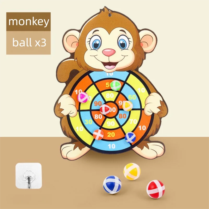 Kids Sticky Ball Dart Board Game – Ages 3+