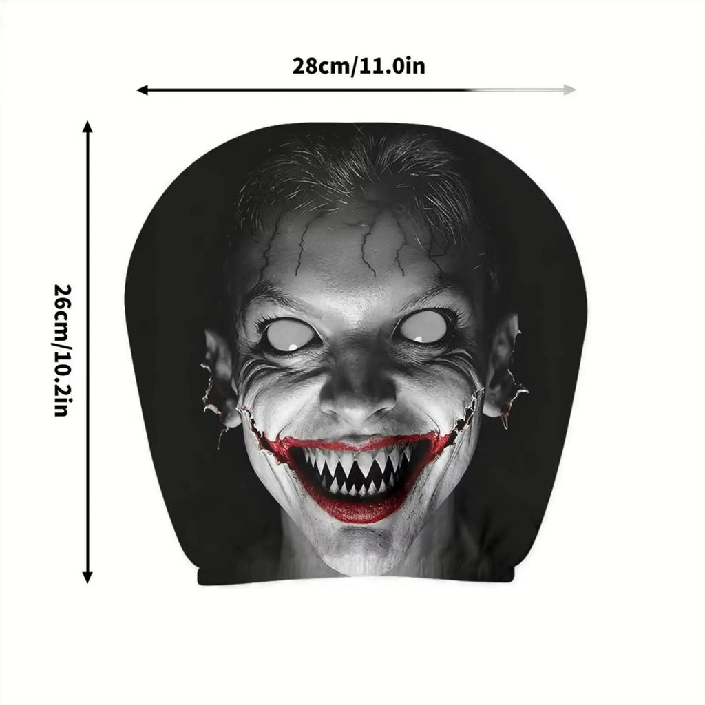 NEW Head Rest Cover For Car Universal Spooky Soft Funny Case Decor Car Headrest Covers For Daily Commuting Trip Home Trick Party