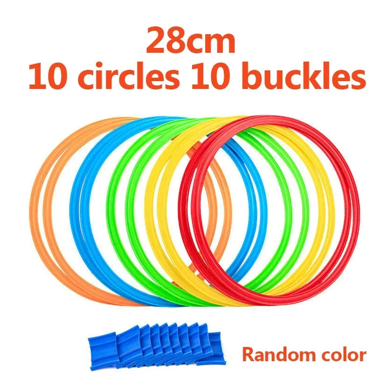 Outdoor Activity Hoop Set — 10 Hoops & 10 Connectors