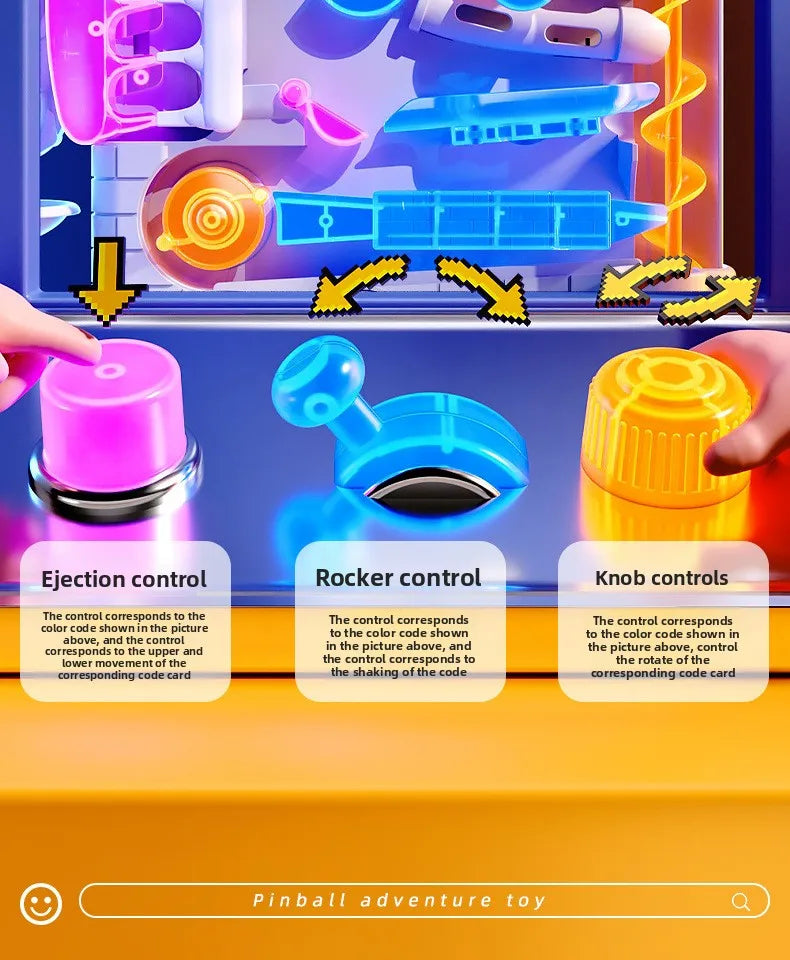 Educational Montessori Toys Multilayer Track Adventure Game Rail Rolling Ball Model Interactive Brain Kids Christmas Gift