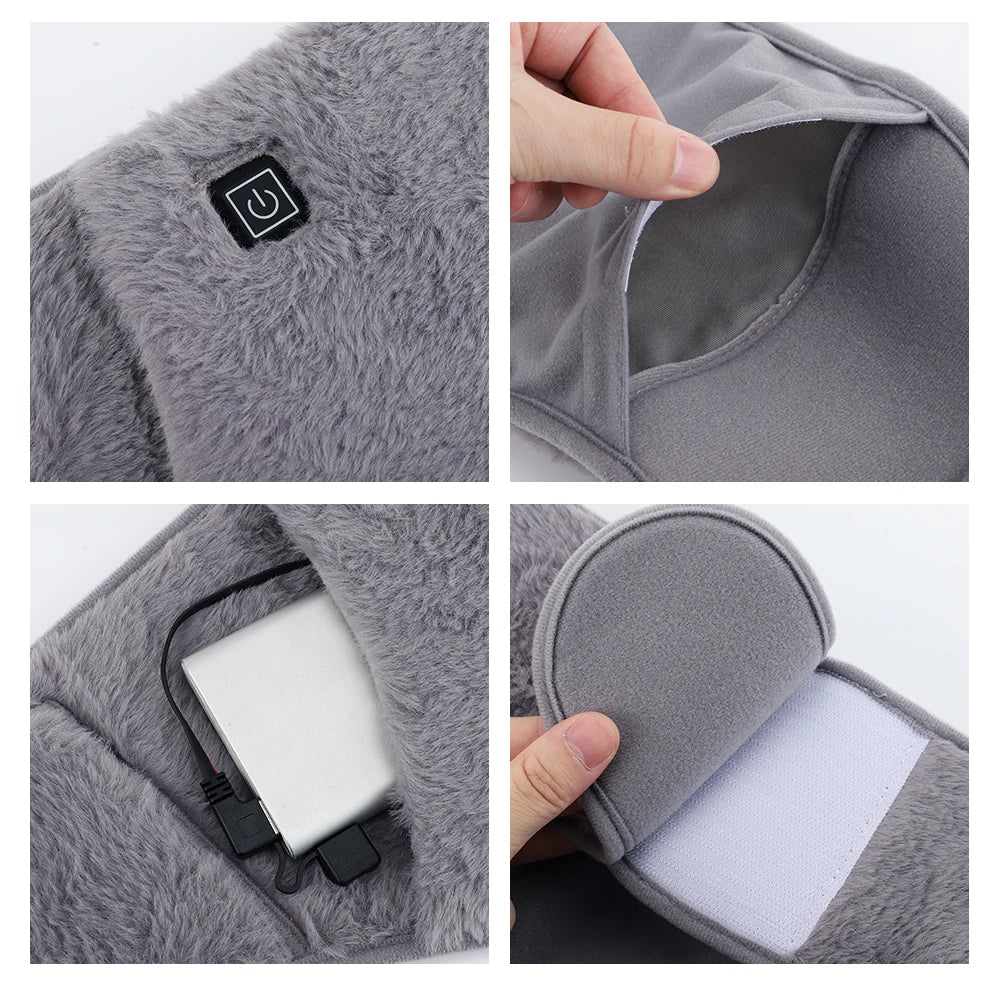 Electric Graphene Heating Pad 3 Levels Abdominal Warmer USB Recharging Cold-Proof Uterine Belt Hand & Waist Warming Pad