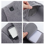 Electric Graphene Heating Pad 3 Levels Abdominal Warmer USB Recharging Cold-Proof Uterine Belt Hand & Waist Warming Pad