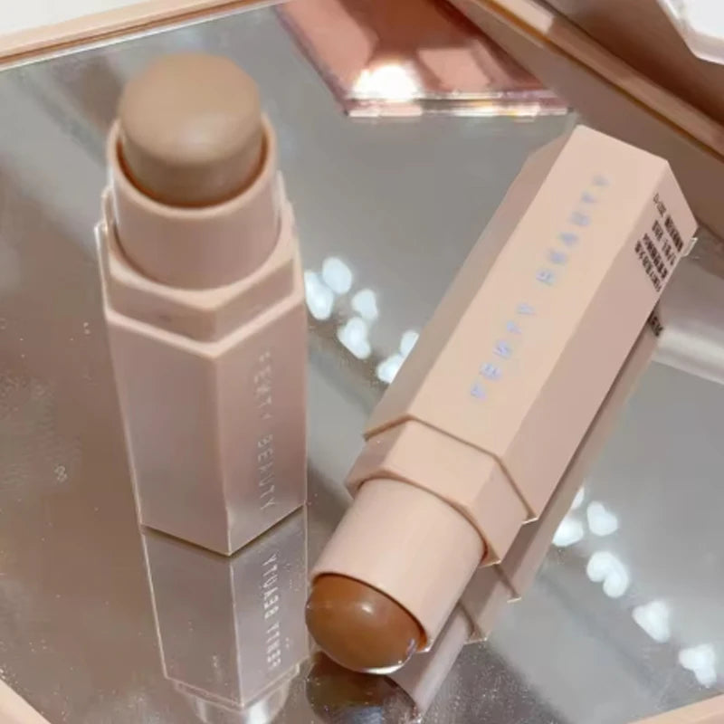 Fenty Beauty Multi-color Contour Stick Concealer Facial 3D Diamond Highlight Non Fading Water Gloss Lip Glaze Gloss Cosmetics