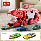 New Dinosaur Devouring Car Attack Tyrannosaurus Rex Devouring Transformation Toy Puzzle Children's Storage Inertial Sliding Car