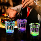 6/12/24Pcs LED Glowing Glasses Cup Light Up Shot Cup LED Flash Drinking Glasses Light Up Shot Glasses Party Glow In The Dark