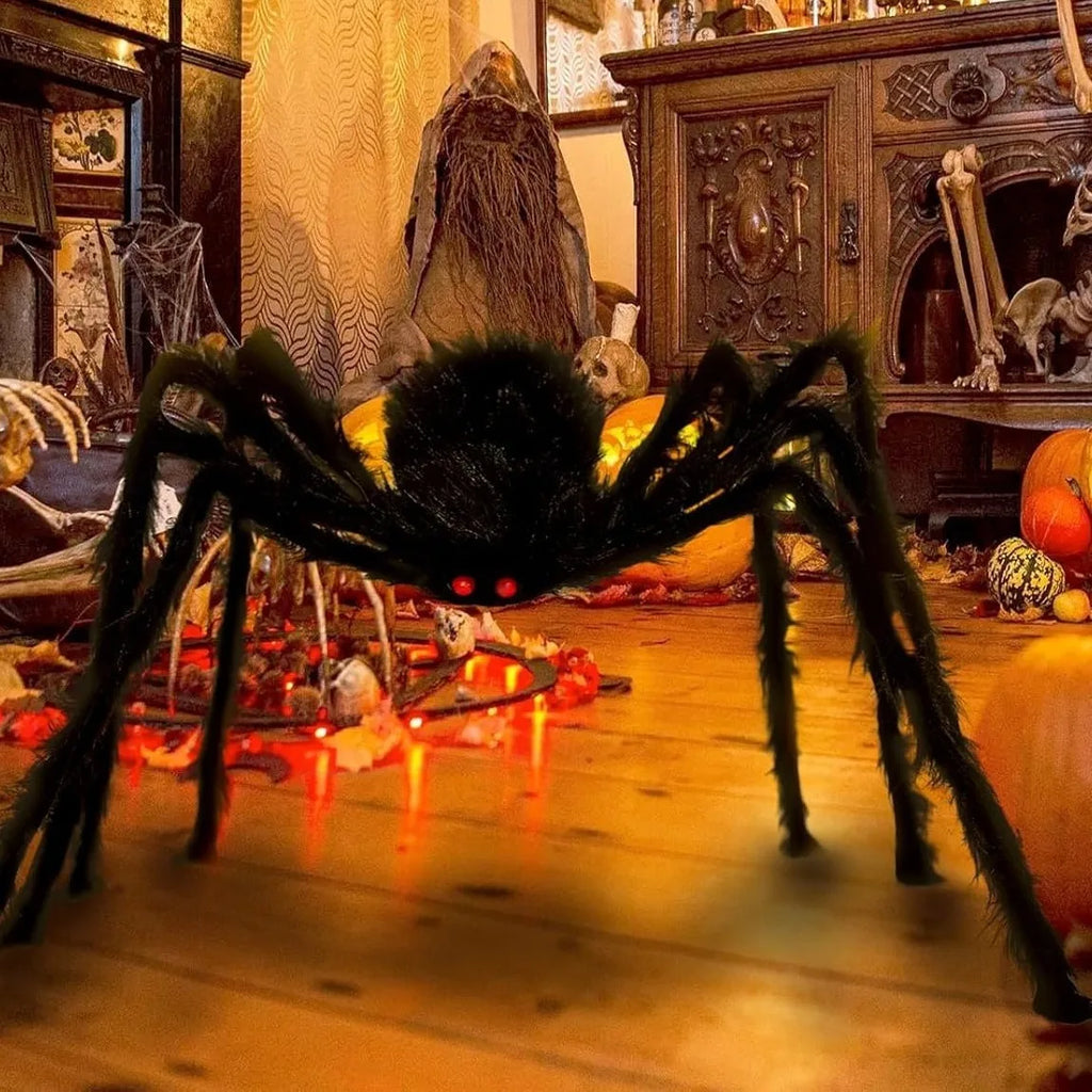 Giant Halloween Spider Decoration for Indoor & Outdoor Use