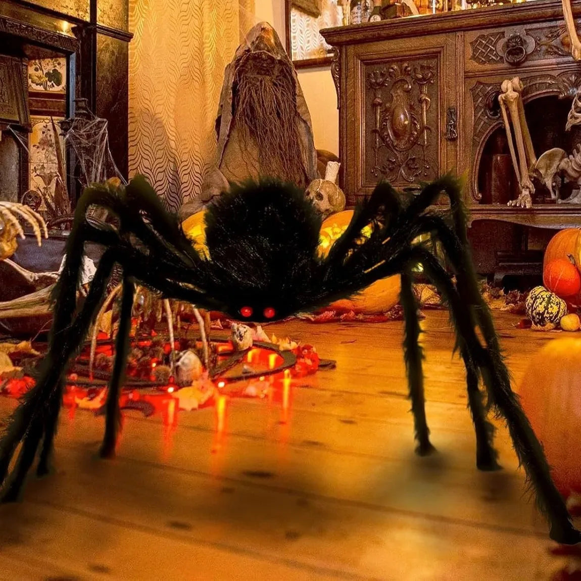 Giant Halloween Spider Decoration for Indoor & Outdoor Use