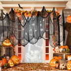 Black Halloween Gauze Cloth Decoration – 76 x 183cm