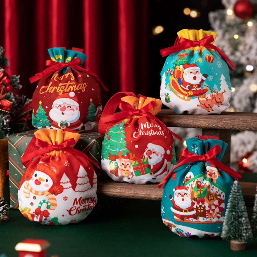 Velvet Christmas Gift Bags – 3, 5 or 10 Pack