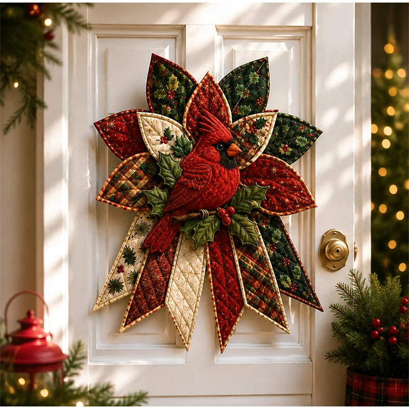 2026 DIY Sewing Kit Christmas Door Hanging Wreath Quilted Fabric DIY Handmade Christmas Tree Holiday Craft Home Decoration Gifts