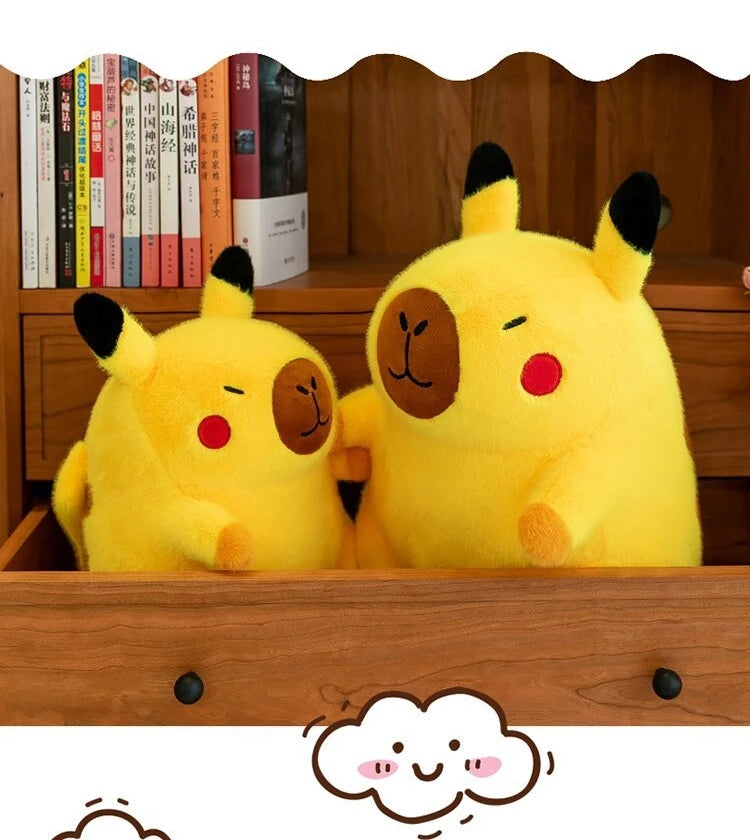 50cm Cute Lifelike Capybara Plush Toy Kawaii Transform Simulation Animal Soft Stuffed Doll Pillow Big Size Kids Birthday Gift